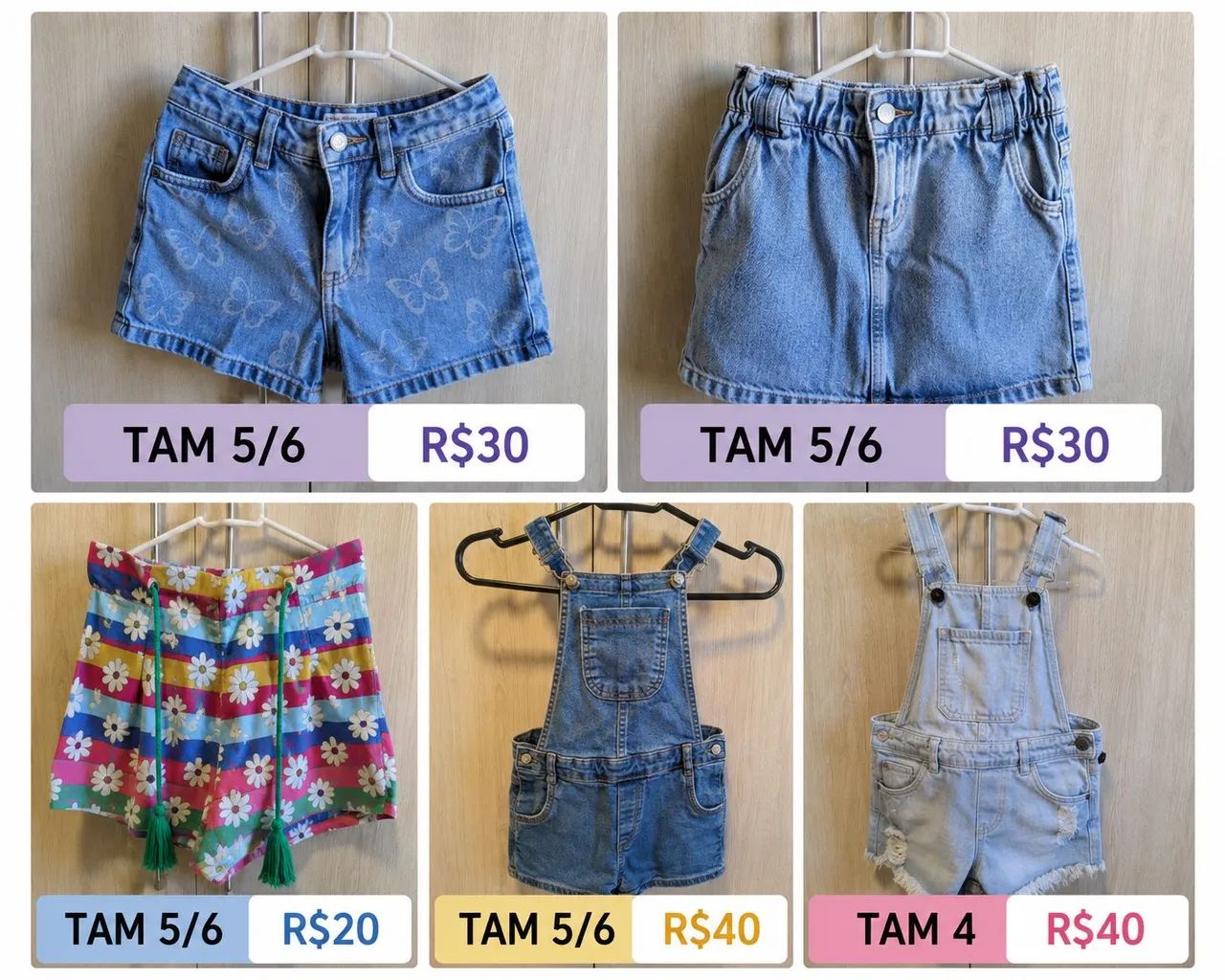 Roupas Femininas Infantis em ótimo estado - Foto 3