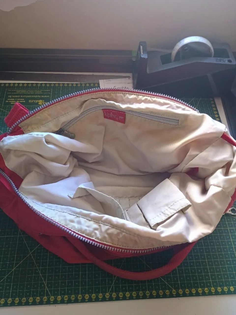 bolsa original da kipling vermelha - Foto 2