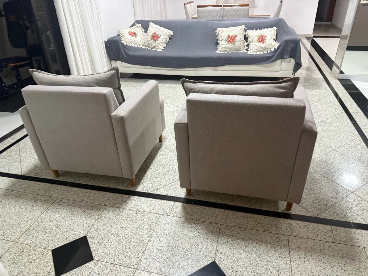 Kit poltronas linho - Foto 2