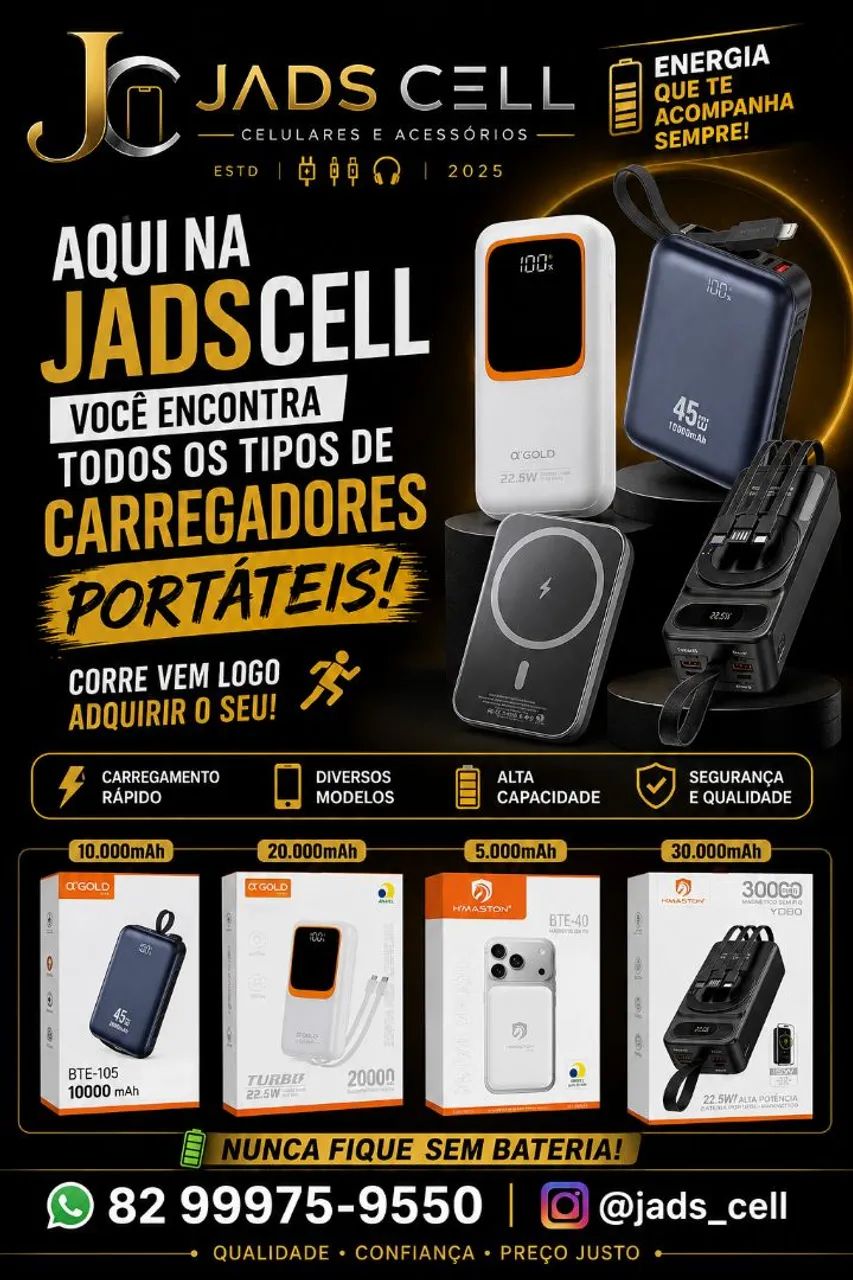 Carregadores portáteis 