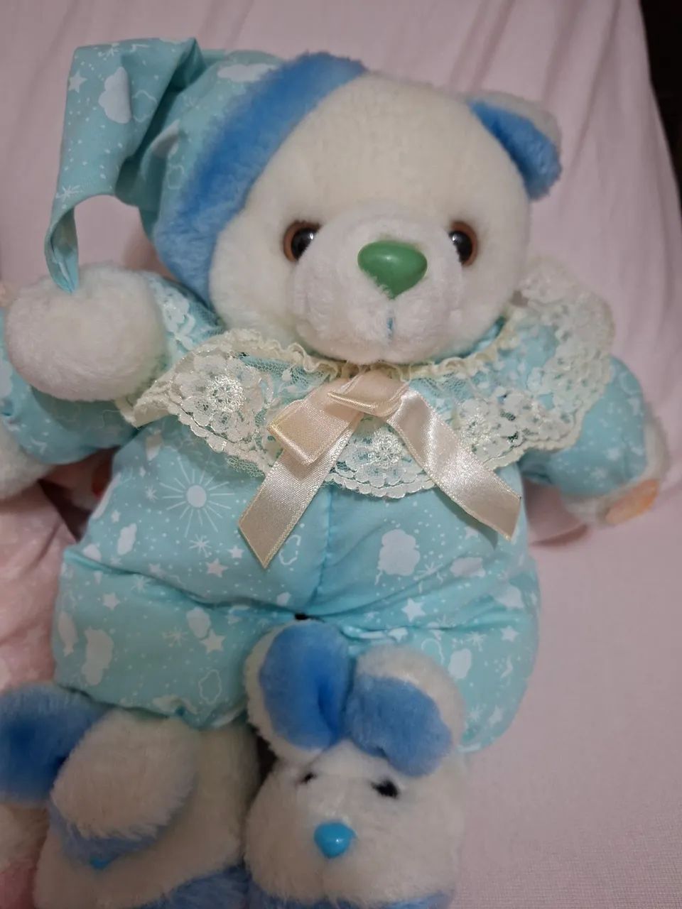 Pelúcia Urso musical Rosa e Azul gêmeos  - Foto 2