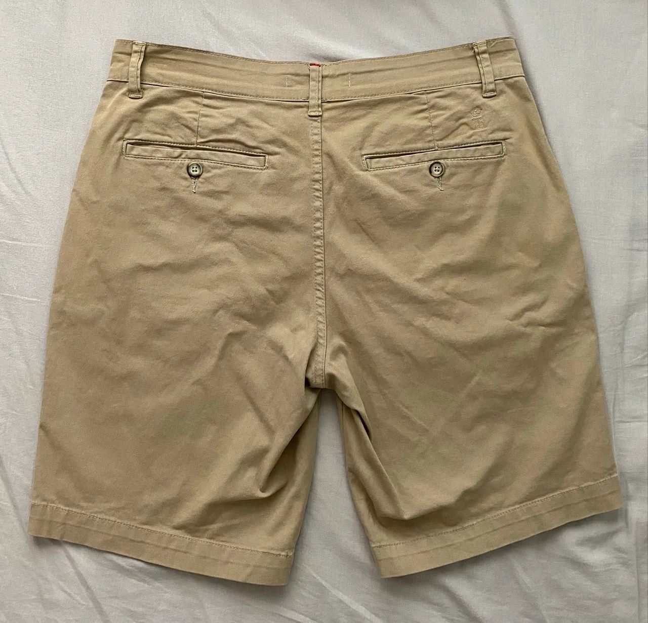 Bermuda Chino Sarja Sergio K Caqui Original - 40 - Foto 2