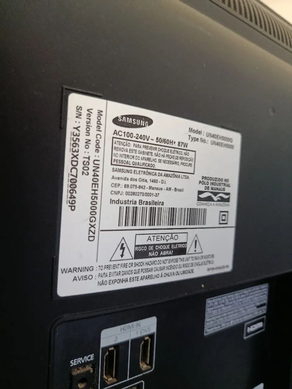 TV Samsung UN40EH5000GXZD 40 polegadas LED FULL HD - Foto 2