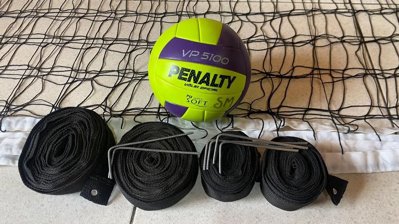 Bola de vôlei e rede de vôlei - Foto 3