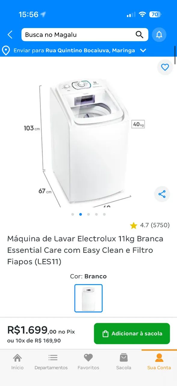 Máquina de lavar roupa NOVA - Foto 2