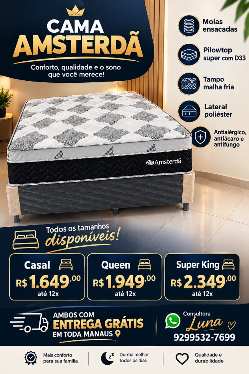 Cama completa luxo entrego 