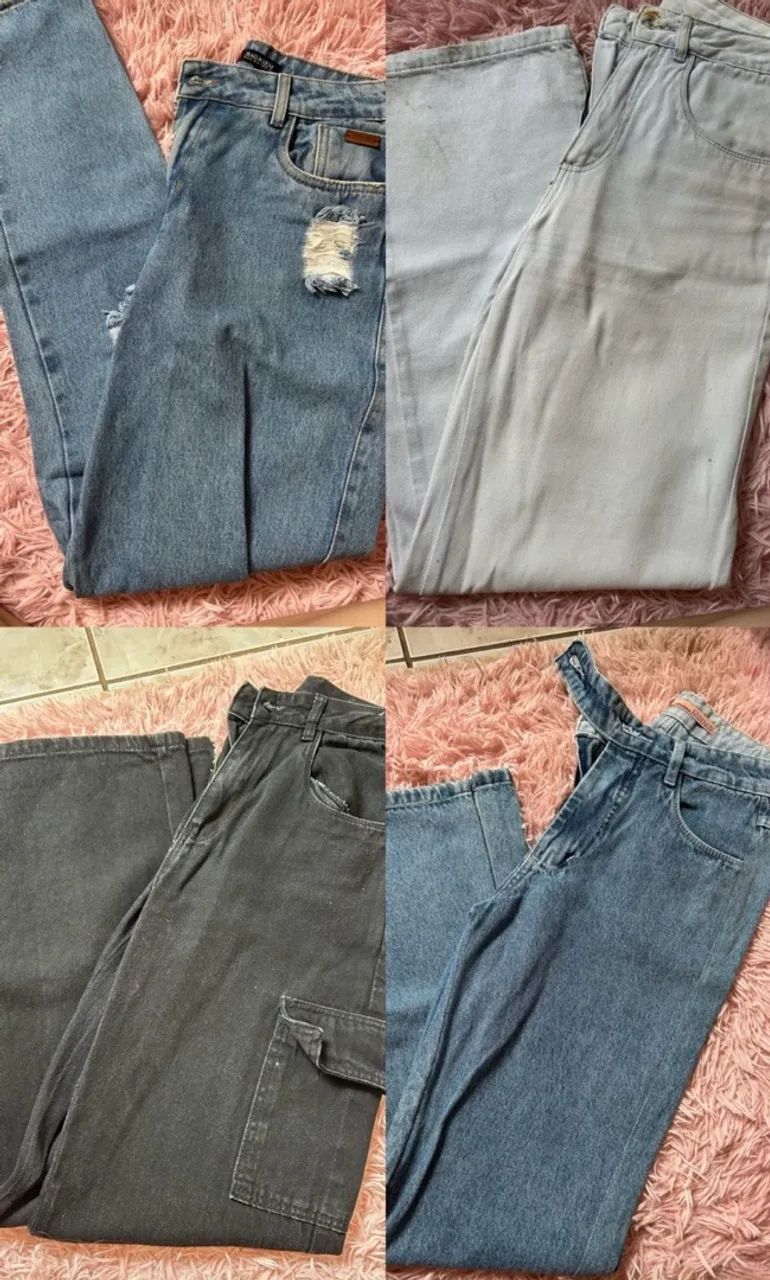 Conjunto 4 calças jeans 