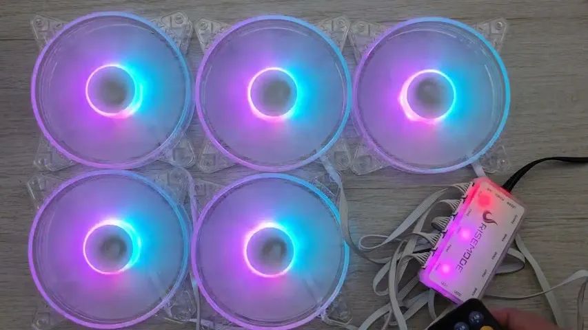 Kit 5 Fans Gamer Rise Mode Crystal Sound - Foto 2