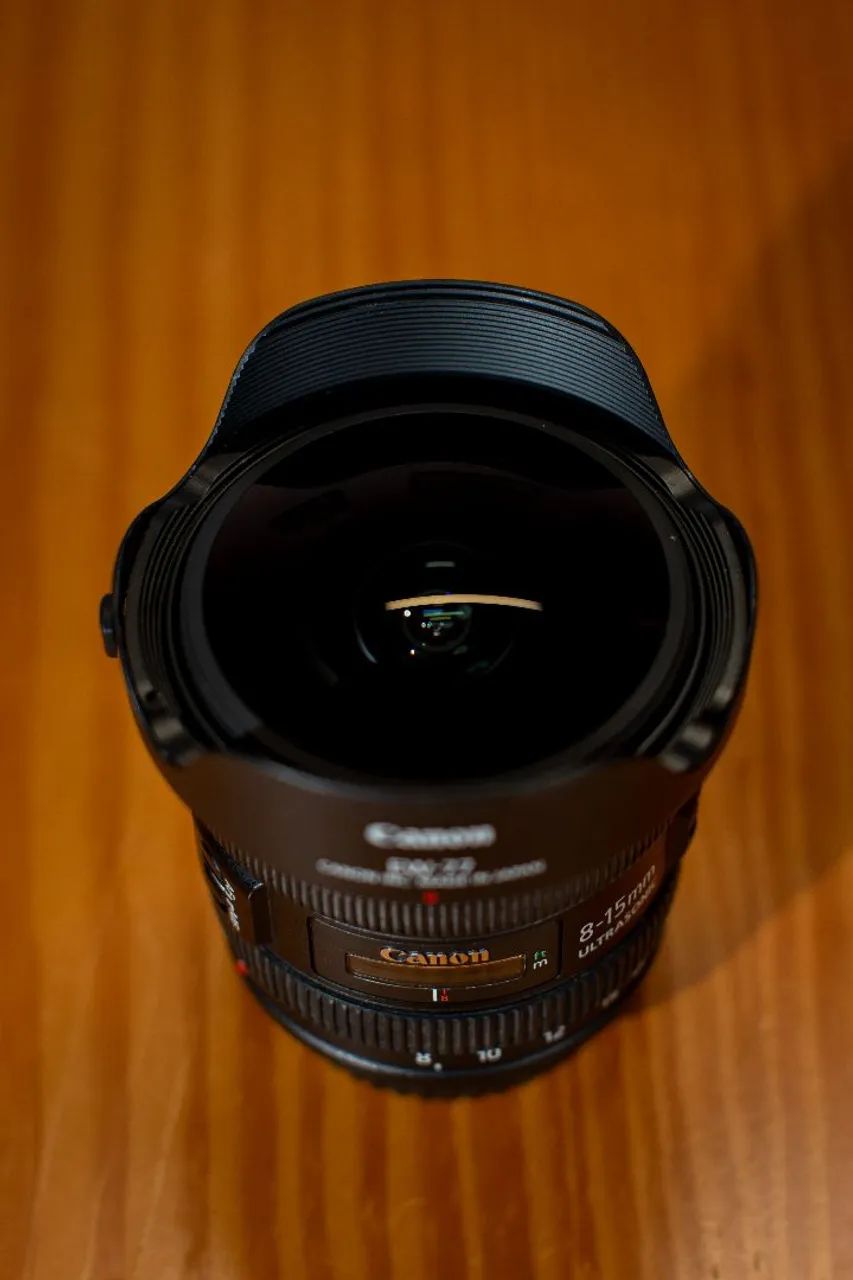 Lente Canon EF 8-15mm F/4 L USM (olho de peixe) - Foto 5