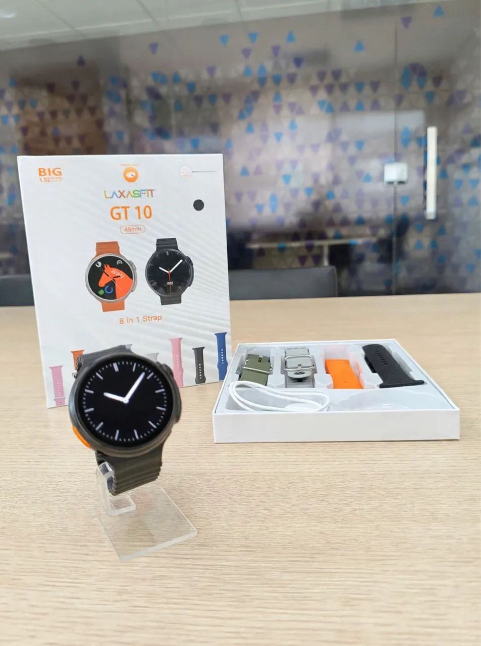 Smartwatch GT10 - 8 pulseiras - Foto 2