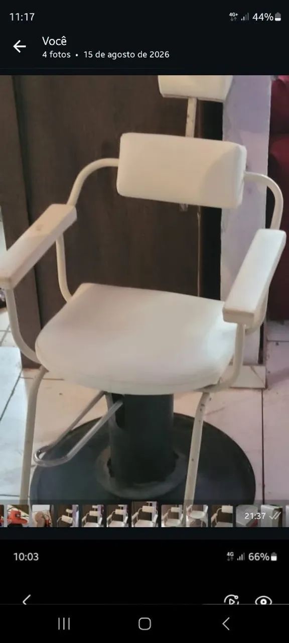 CADEIRA De CABELEIREIRO E UM SECADOR PROFISSIONAL 