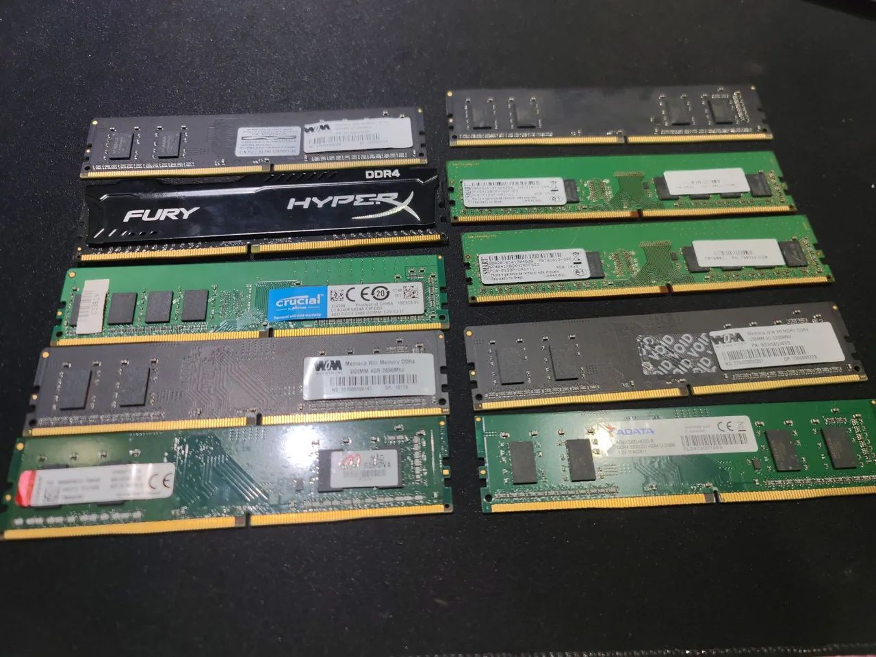 Pack 10 memórias ram 4gb ddr4  - Foto 2