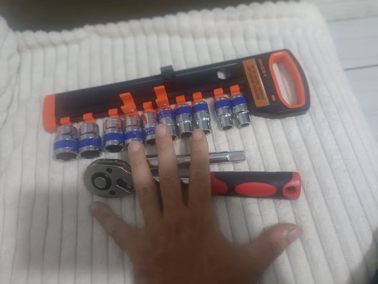 R$79.99 kit chave de pitos chave catraca do 10 até 22mm chave pitos universal ferramenta  - Foto 6