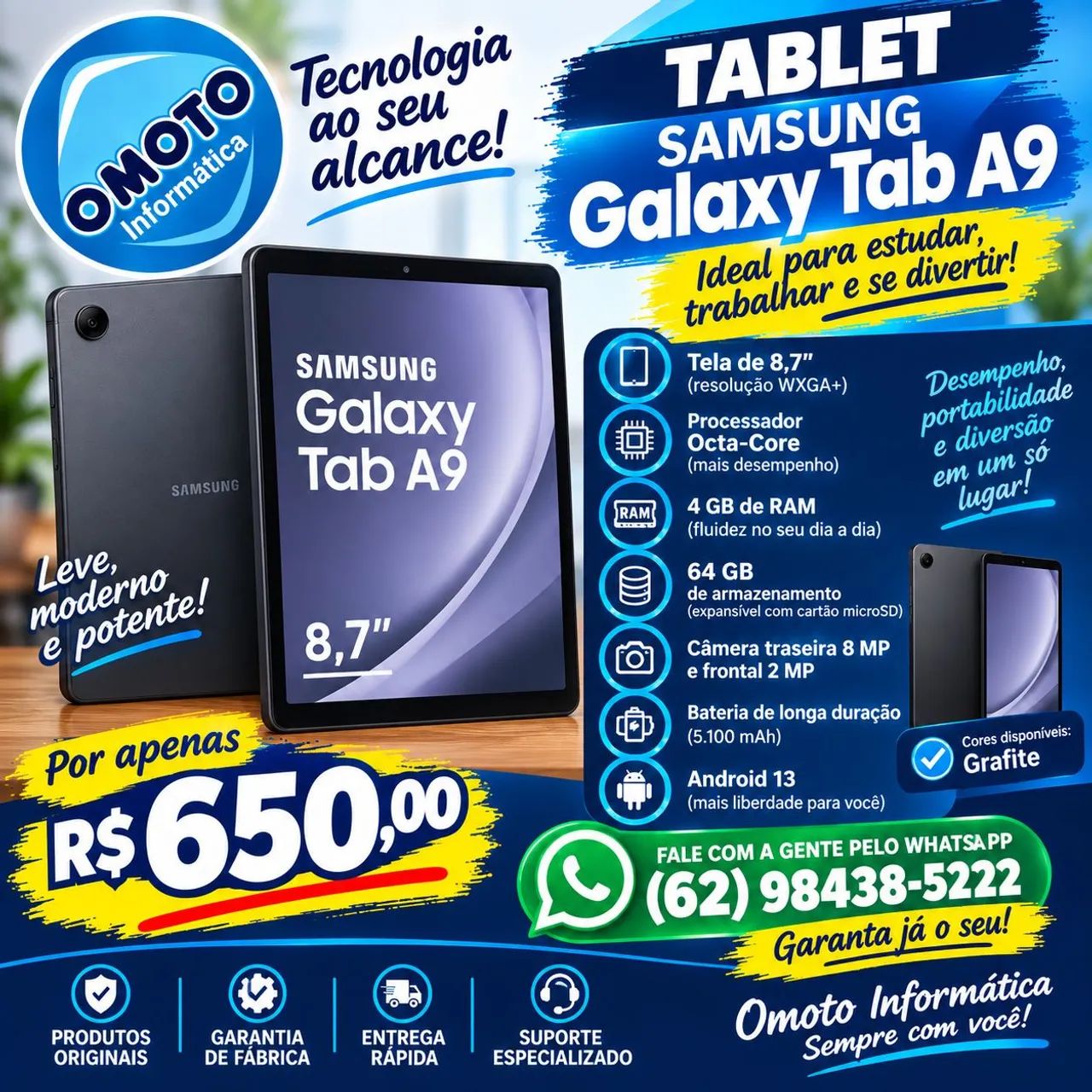 Tablet A9 Samsung 