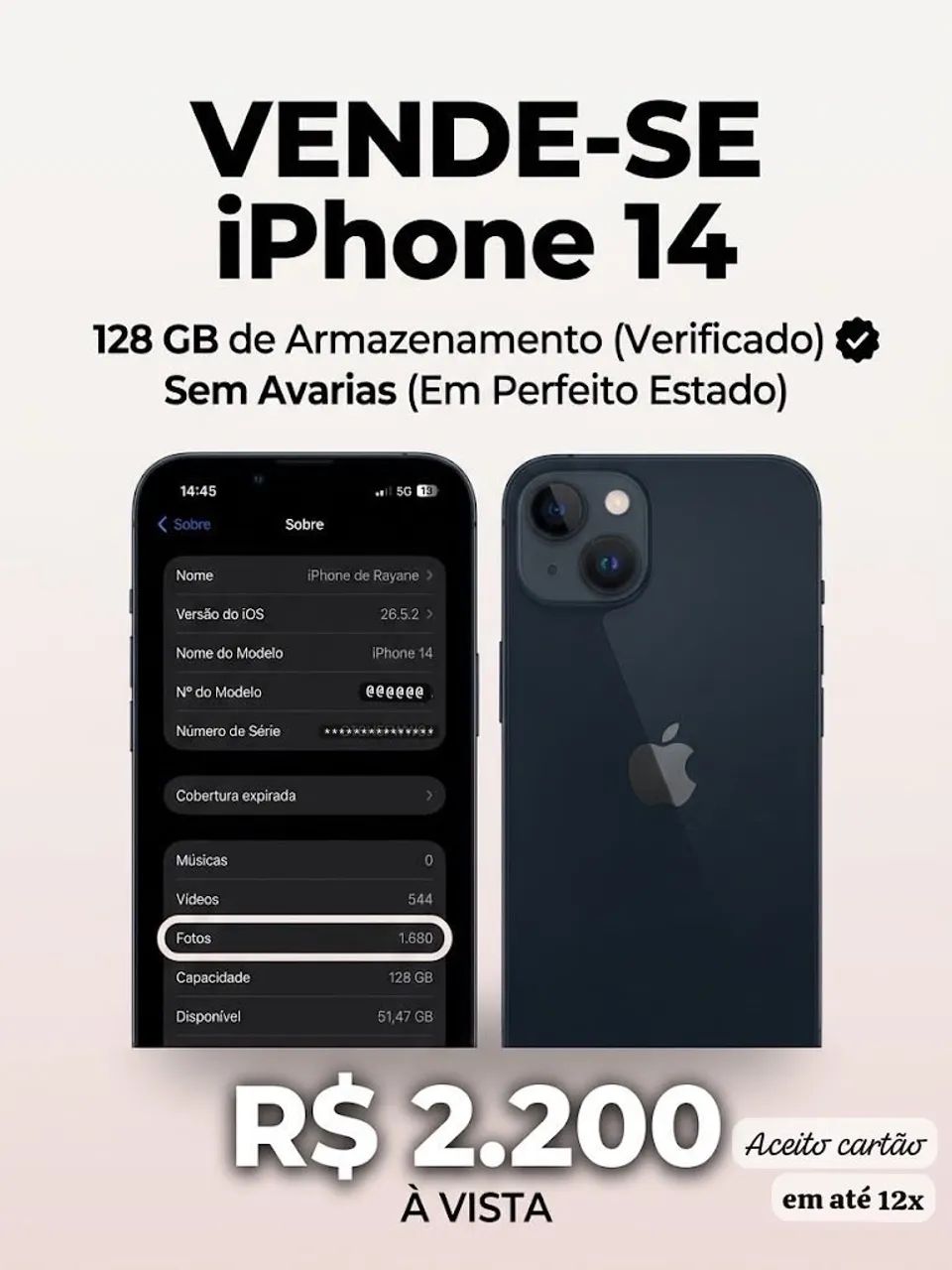 iPhone 14 128gigas