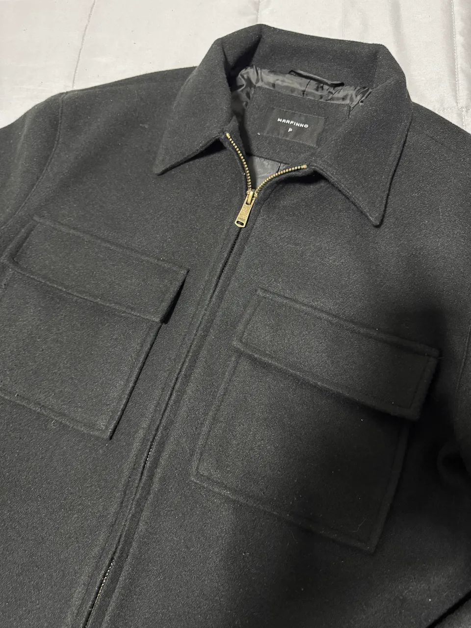 Casaco de lã masculino 