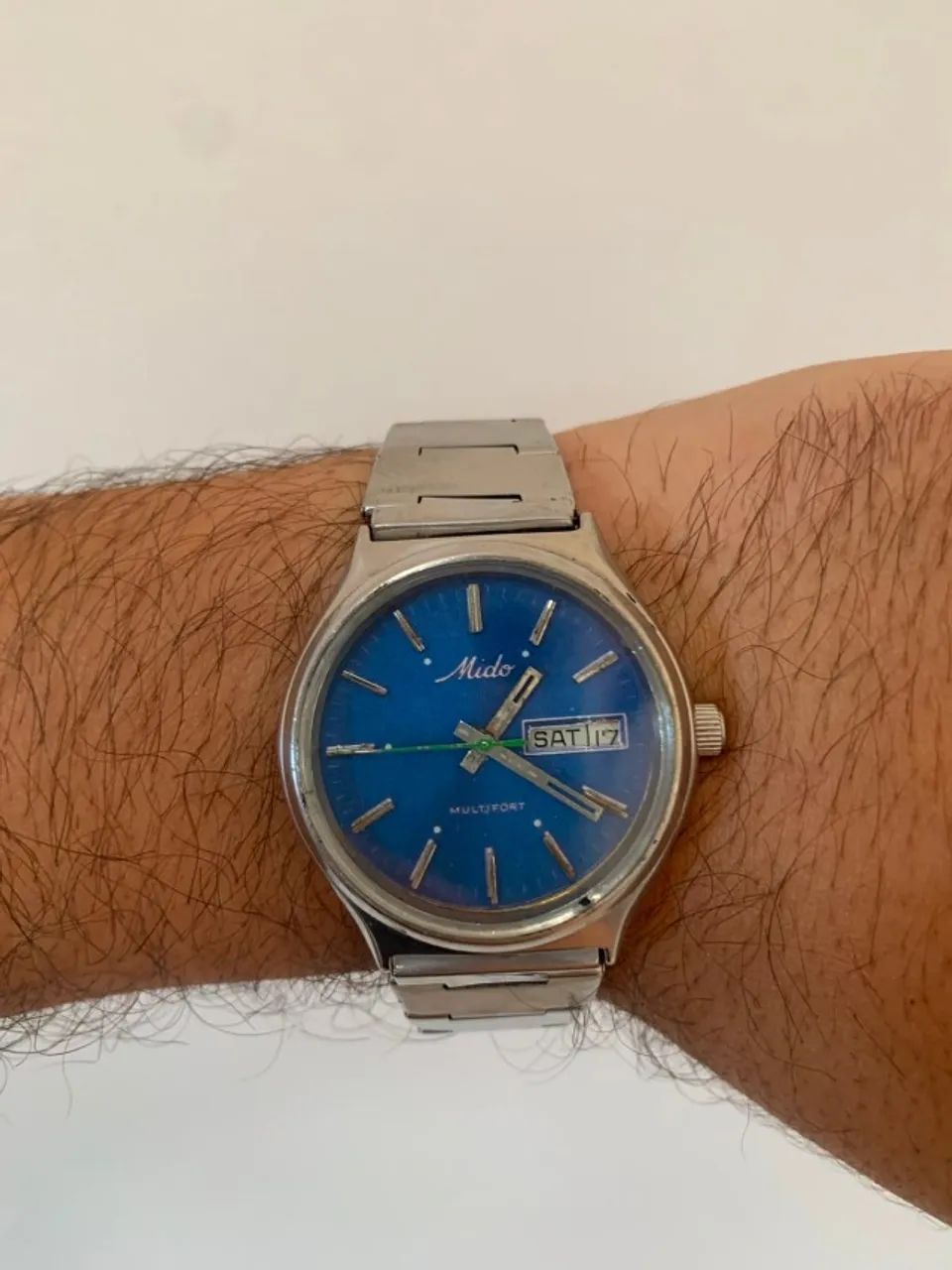 Relogio Mido Automático fundo azul original - Foto 5