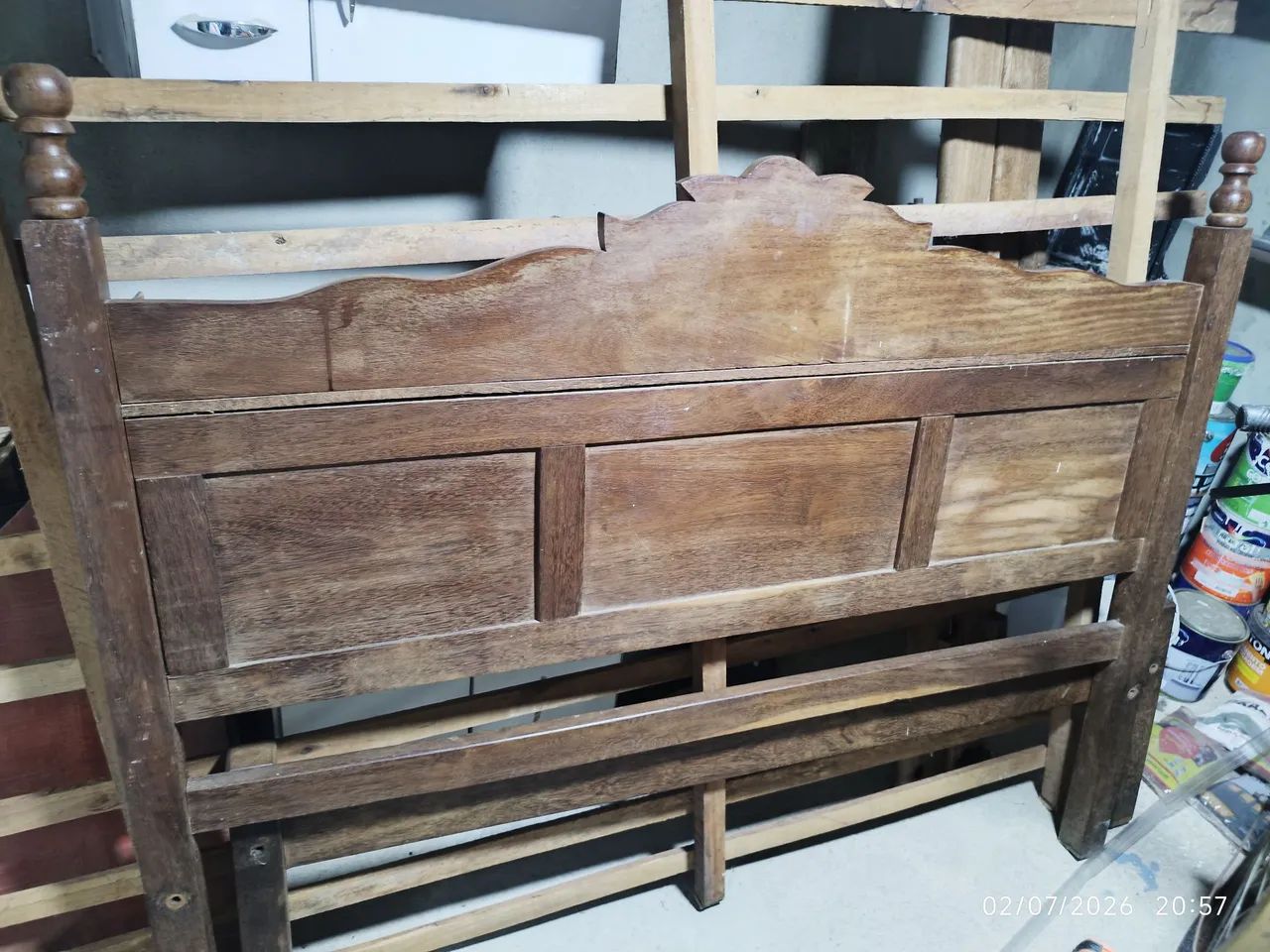 Cama de casal de sucupira  - Foto 2