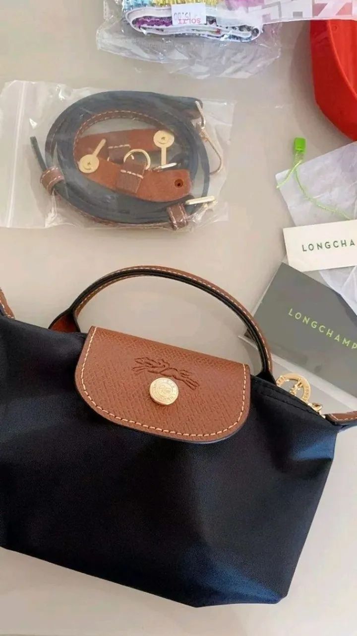 Longchamp Clutch Le Pliage preta - Foto 2