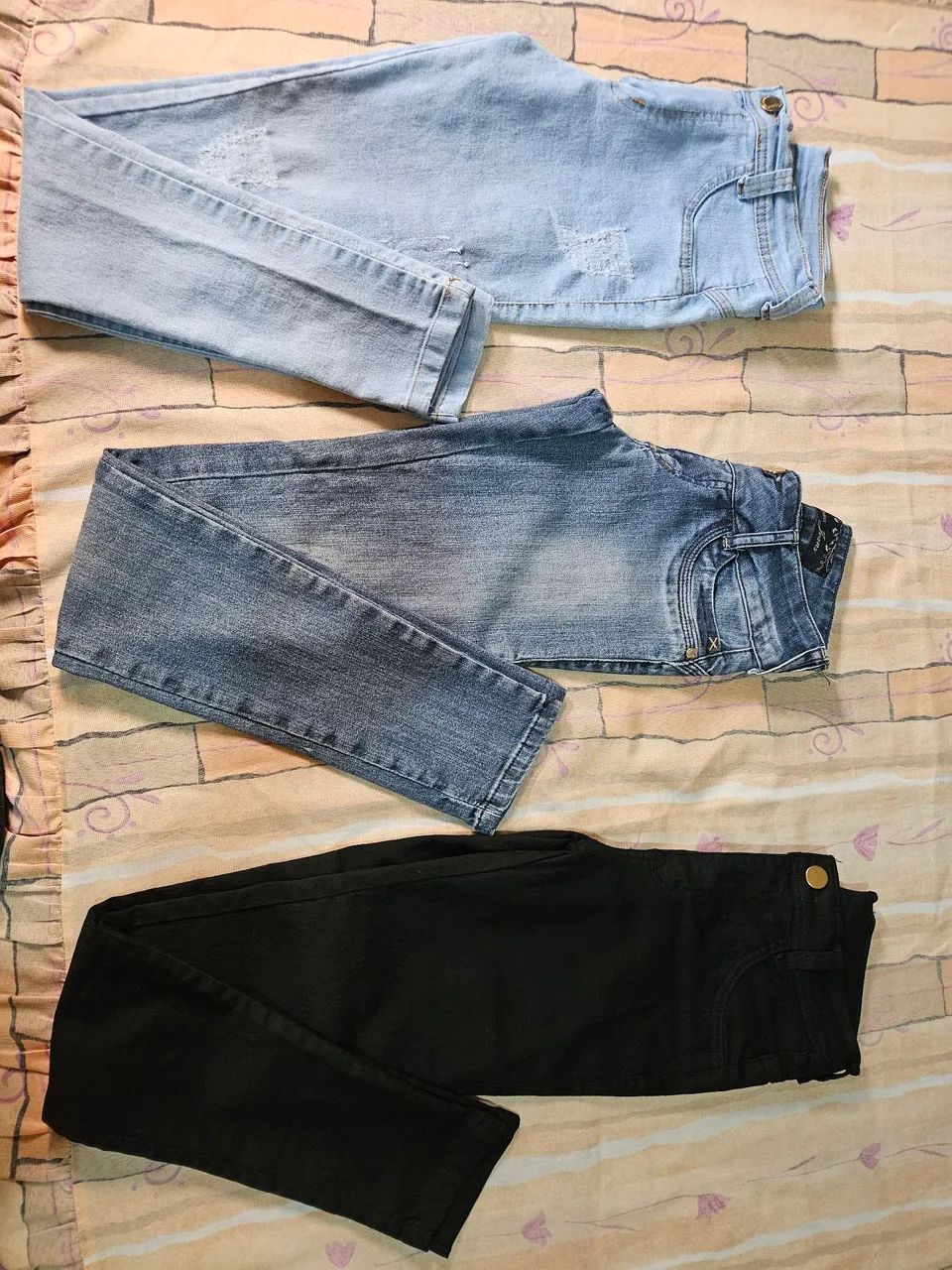 Kit 3 calças jeans femininas  - Foto 2
