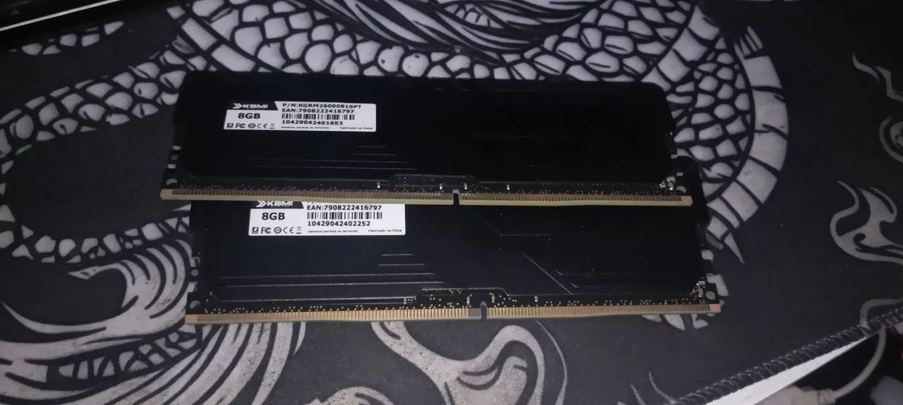 Memória ram 2x8gb ddr4