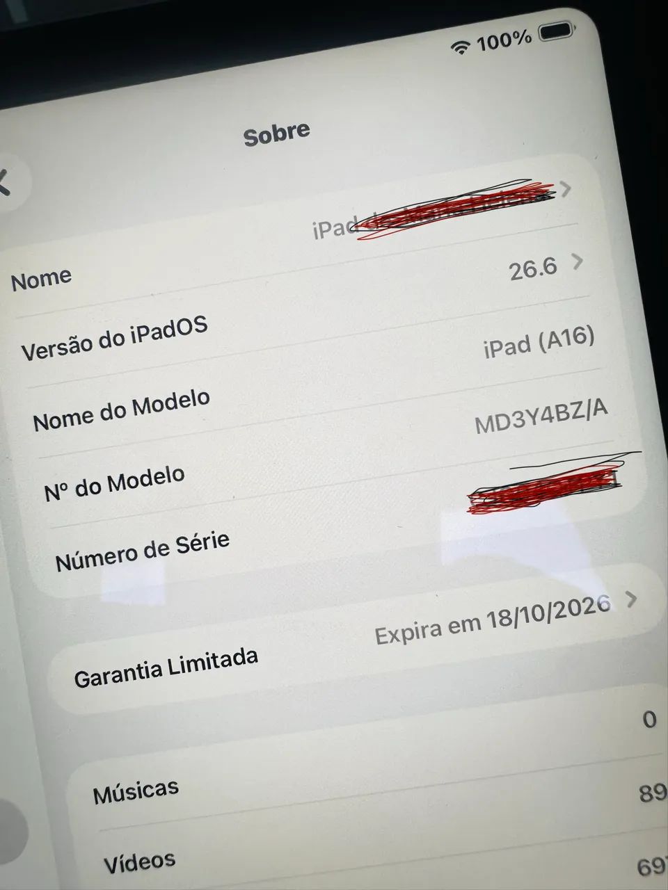  iPad (Wi-Fi, 128 GB) - Prateado (A16) - Foto 4