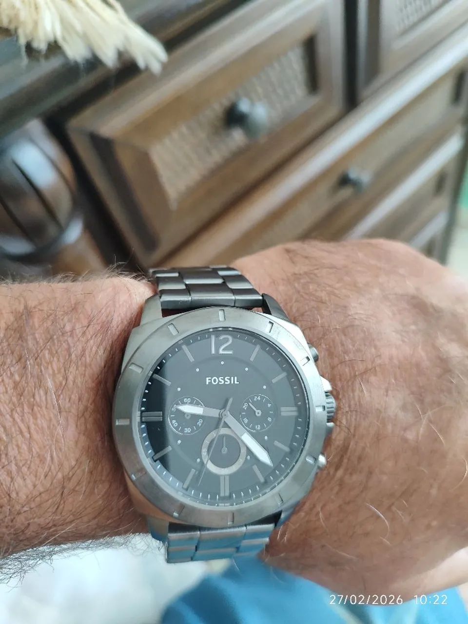 Lindo Relógio FOSSIL(EUA) Masculino cinza fosco - Foto 4