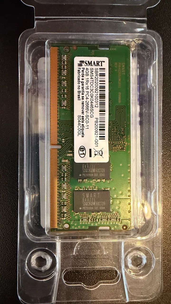 Memória ddr4 4gb Smart original