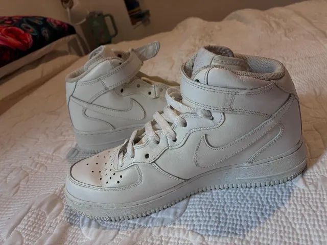Tênis Nike Air Force 1 Mid Branco Original