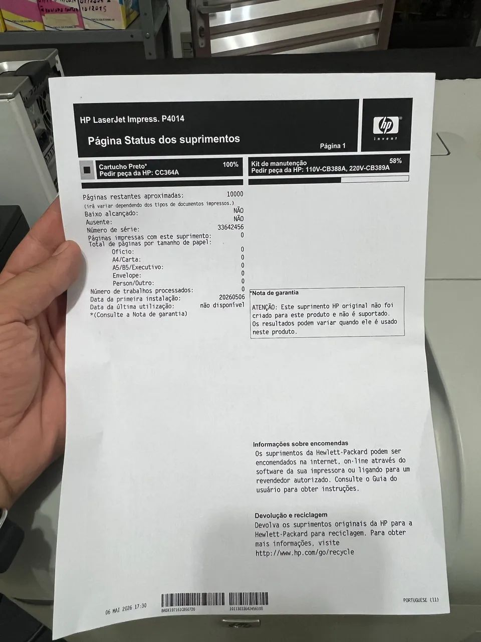 Impressora laser HP P4014 10.000pgs - Foto 3