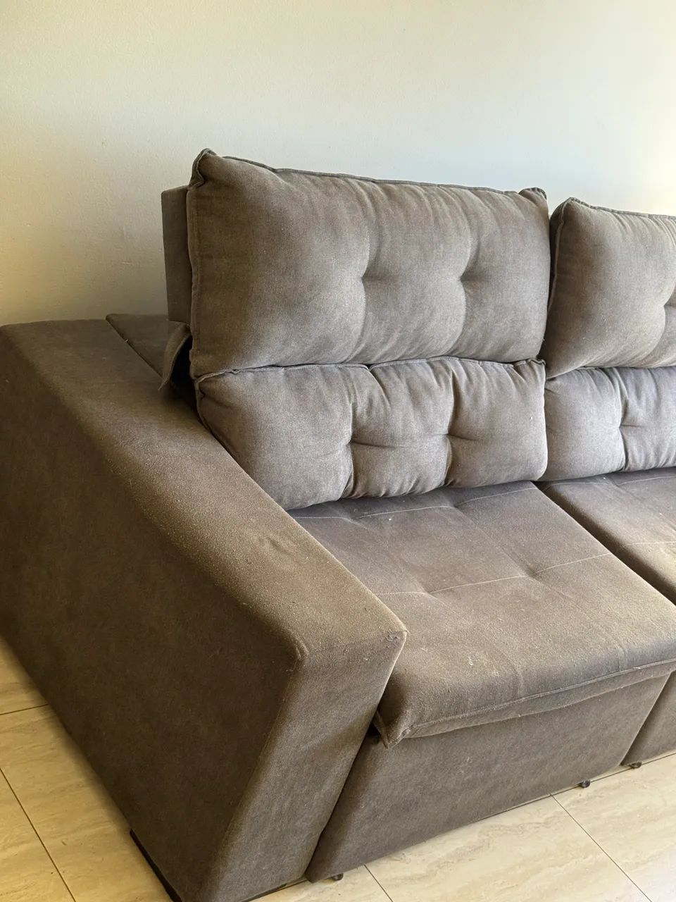Sofá Retrátil e Reclinável 230cm - Entrego Grátis  - Foto 2