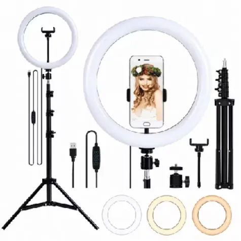  * mini Tripé Flexível  NOVO Ring light 10 polegadas de 2.10 Metro  - Foto 3