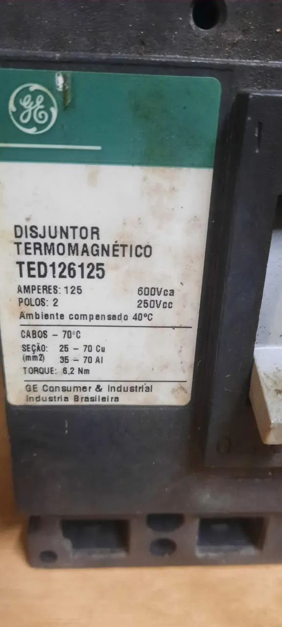 Disjuntor GE 250A / 200A / 125A / 100A / 70A  - Foto 3