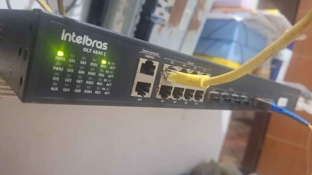 Olt intelbras 4840e 4 portas Epon Completa.