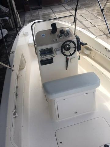 Lancha 19 real profish 190 - motor de popa 115hp - Foto 7
