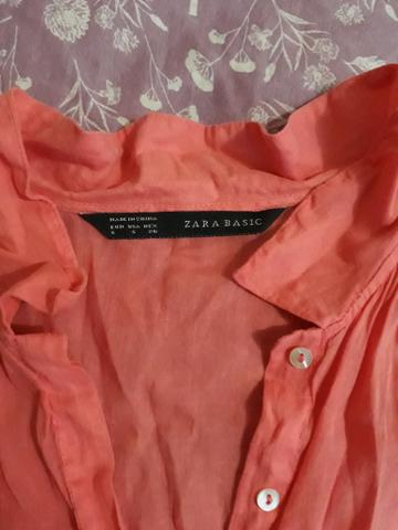 Camiseta salmão zara M