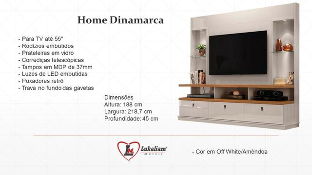 Home Dinamarca p/ TV até 55" (2.18 de largura)(PD) - Foto 2