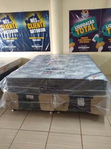 Cama queen de mola pockt ensacada