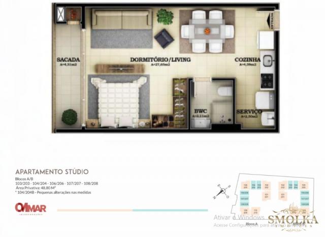 Apartamento à venda com 1 dormitórios em Campeche, Florianópolis cod:9828 - Foto 7