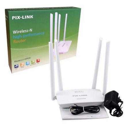 Duplicador e Roteador Wifi 4 antenas Pix Link 300 KBPS