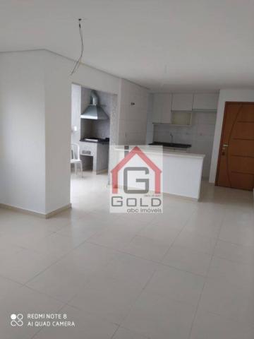 Apartamento com 3 dormitórios para alugar, 88 m² por R$ 2.000,00/mês - Campestre - Santo A