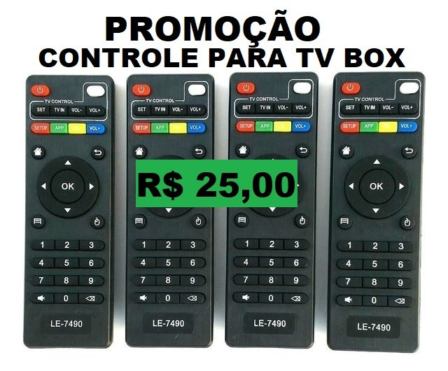 Controle para tv box universal