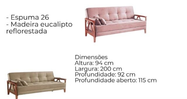 Sala quarto sofá cama 