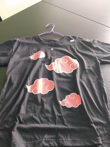 Camiseta Akatsuki Anime Naruto Unissex Algodão