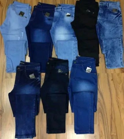 Calcas  masculino  jeans  com elastano  38 até 48  - Foto 3