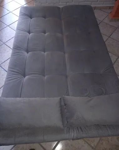 Sofá-Cama Casal Veludo Pele de Ovo - Foto 4