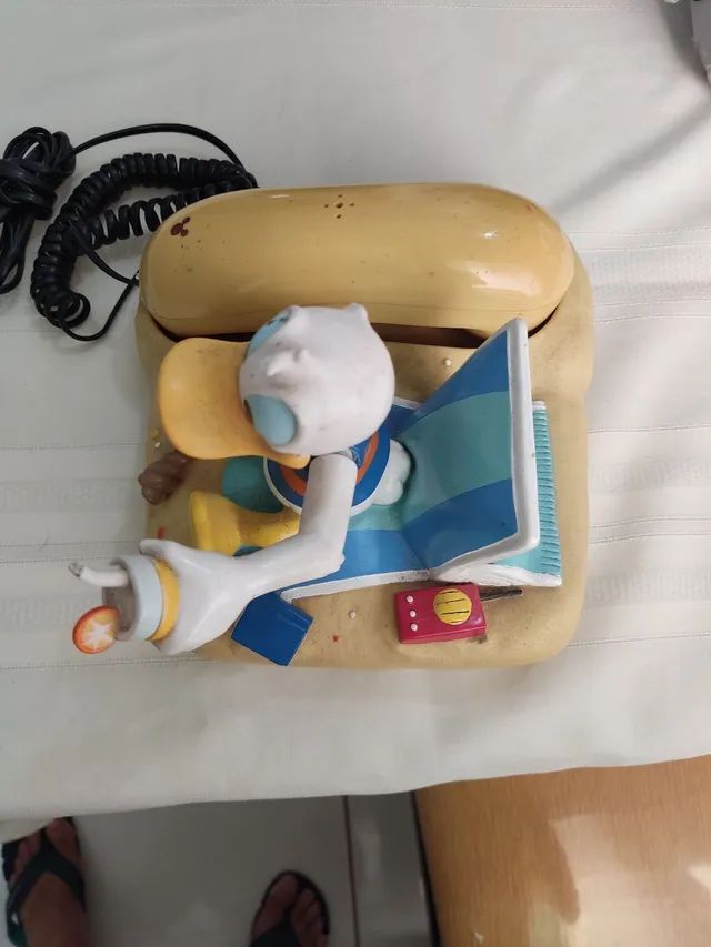 Raro telefone antigo do pato Donald  - Foto 2