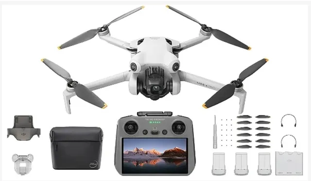 Drone Mini 4 Pro Plus com 3 baterias