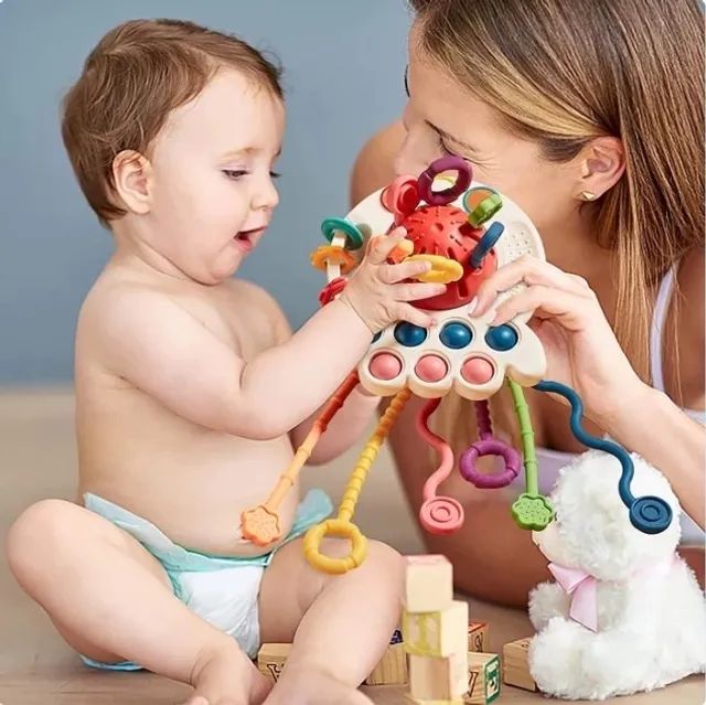 Brinquedo para Bebê Montessori Puxa-Puxa Mordedor Sensorial - Artigos  infantis - Centro, Curitiba 1235935385 | OLX