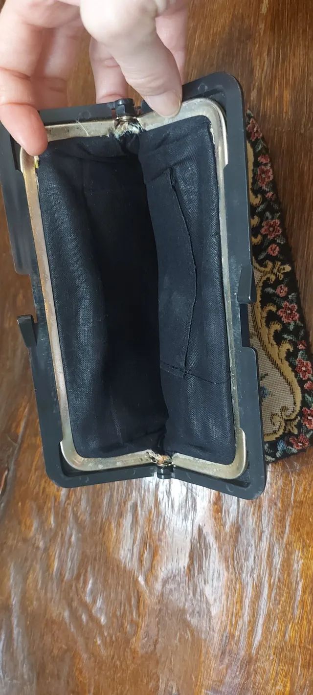 Bolsa gobelin antiga - Foto 3